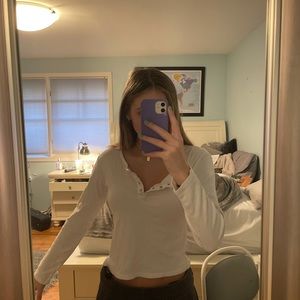 White Brandy Melville Long-sleeve!